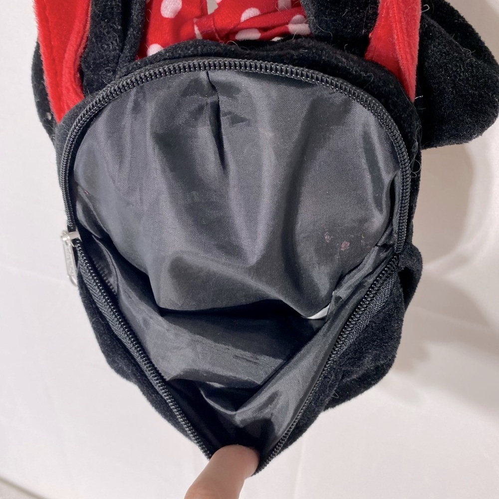 Disney Plush Minnie Mouse Head Purse Shoulder Bag Cross Body Bag - Picture 7 of 12